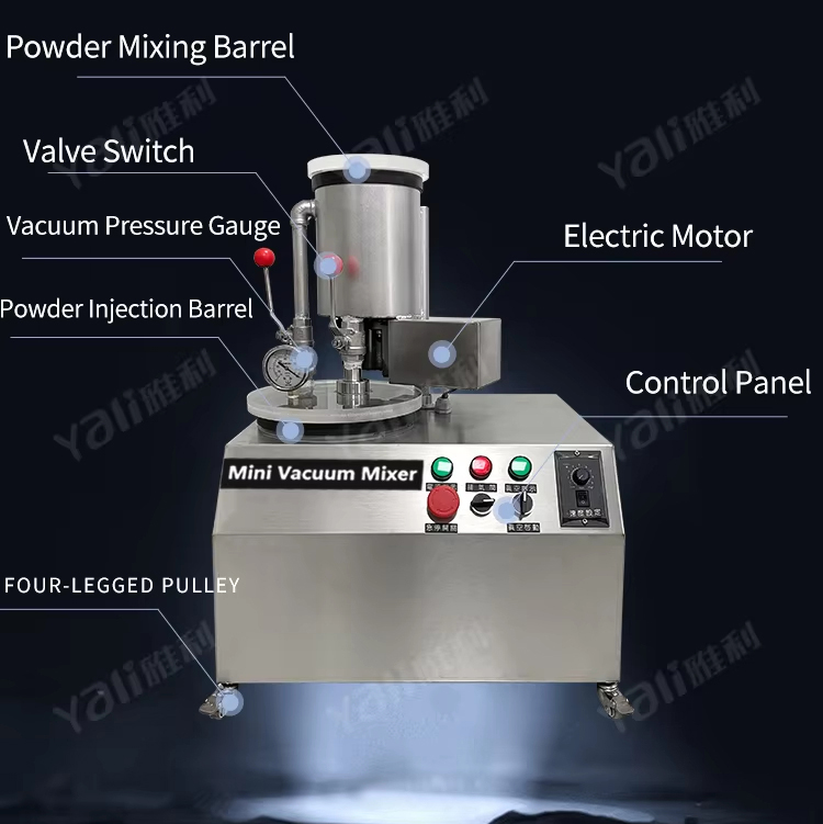 YALI 6L 750W Mini Vacuum Mixer for Jewelry Making Casting Vacuum Pump